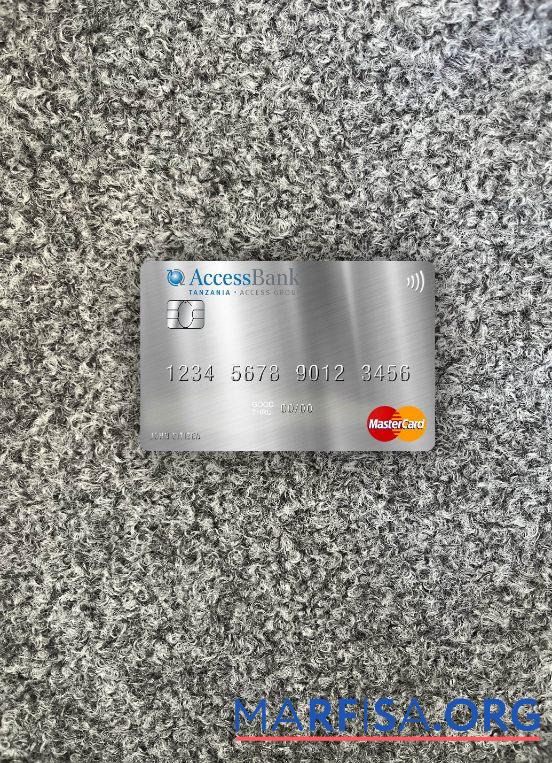 Blank Tanzania AccessBank mastercard photolook front example